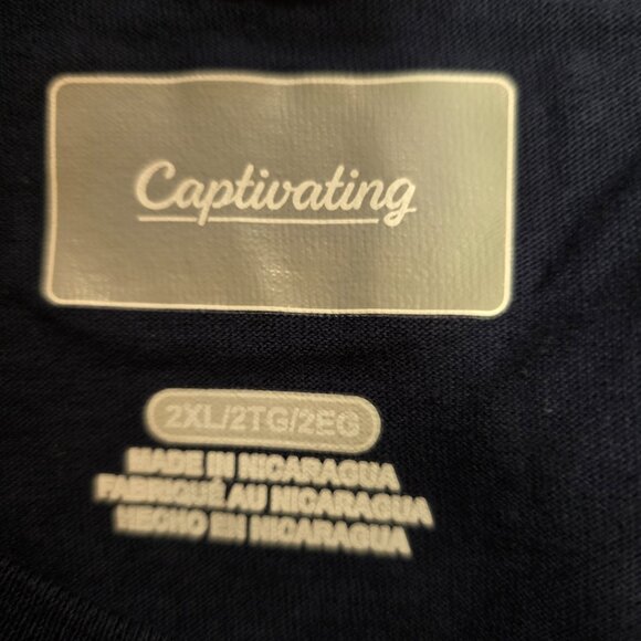 West Virginia Mountaineers Men's Captivating SS T-Shirt Navy Cotton Sz 2XL NWT - Picture 5 of 6